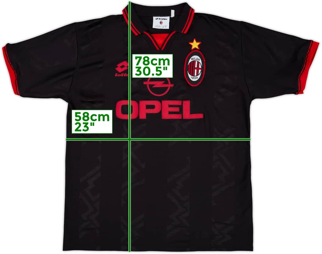 1996-97 AC Milan Third Shirt - 8/10 - (XXL)