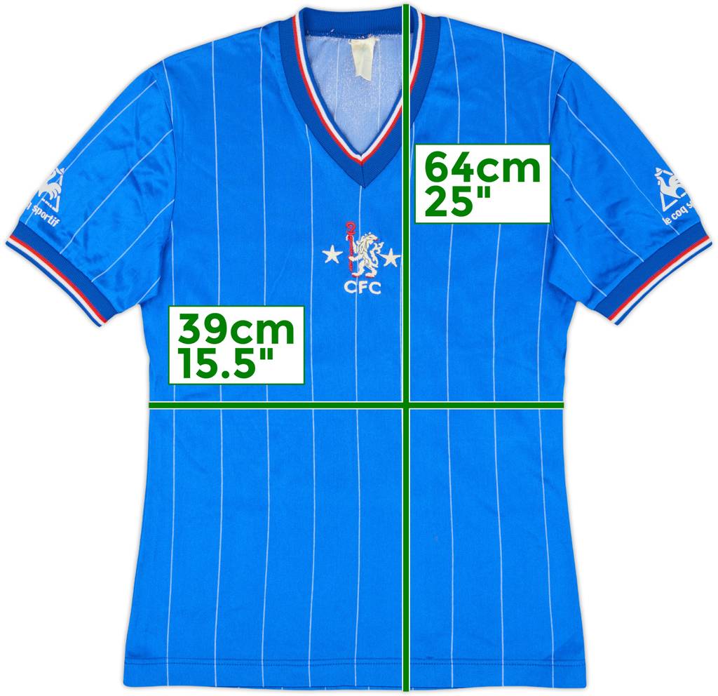 1981-83 Chelsea Home Shirt - 8/10 - (Y)