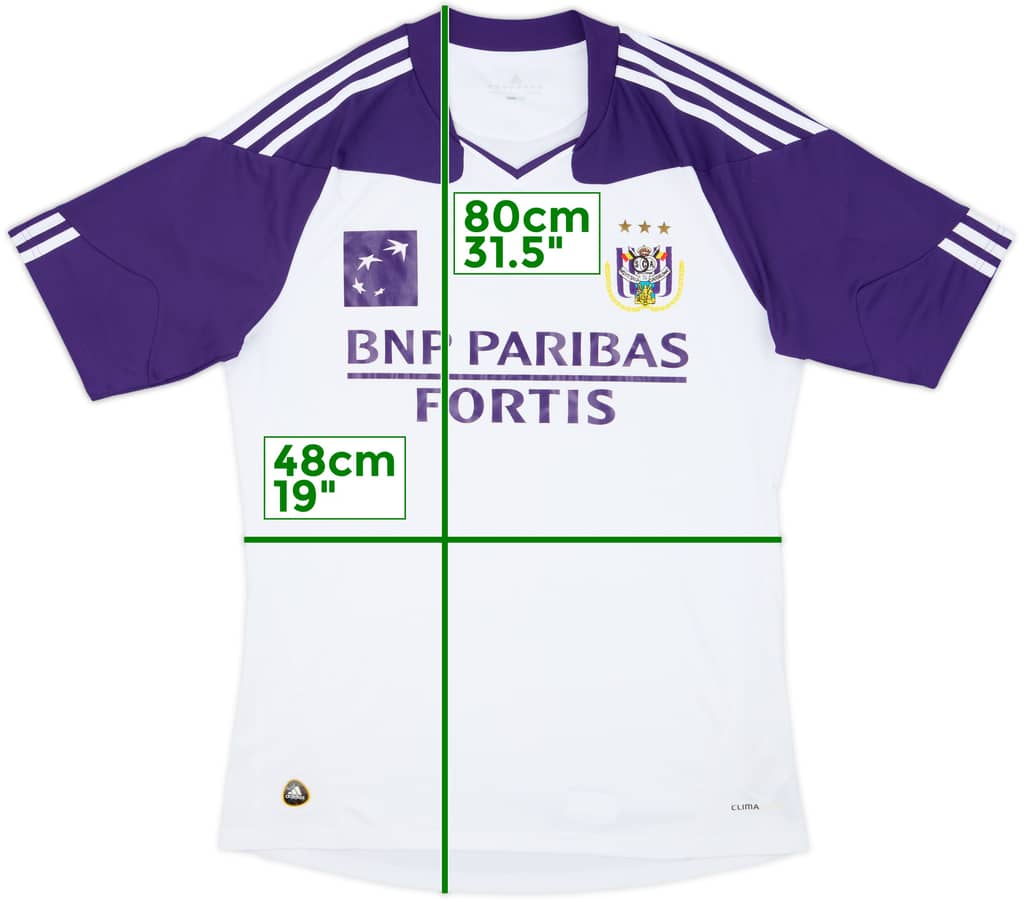 Camiseta de local del Anderlecht 2010-11 - 8/10 - (M)