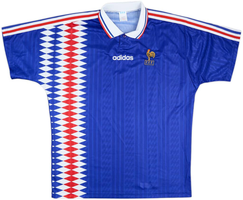 1994-96 France Home Shirt - 8/10 - (L/XL)