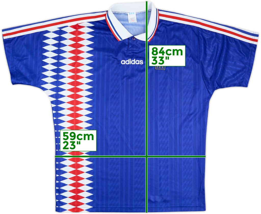 1994-96 France Home Shirt - 8/10 - (L/XL)