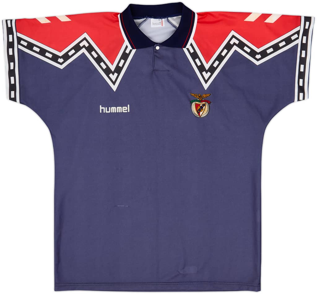 1991-92 Benfica Hummel Training Shirt - 8/10 - (L)