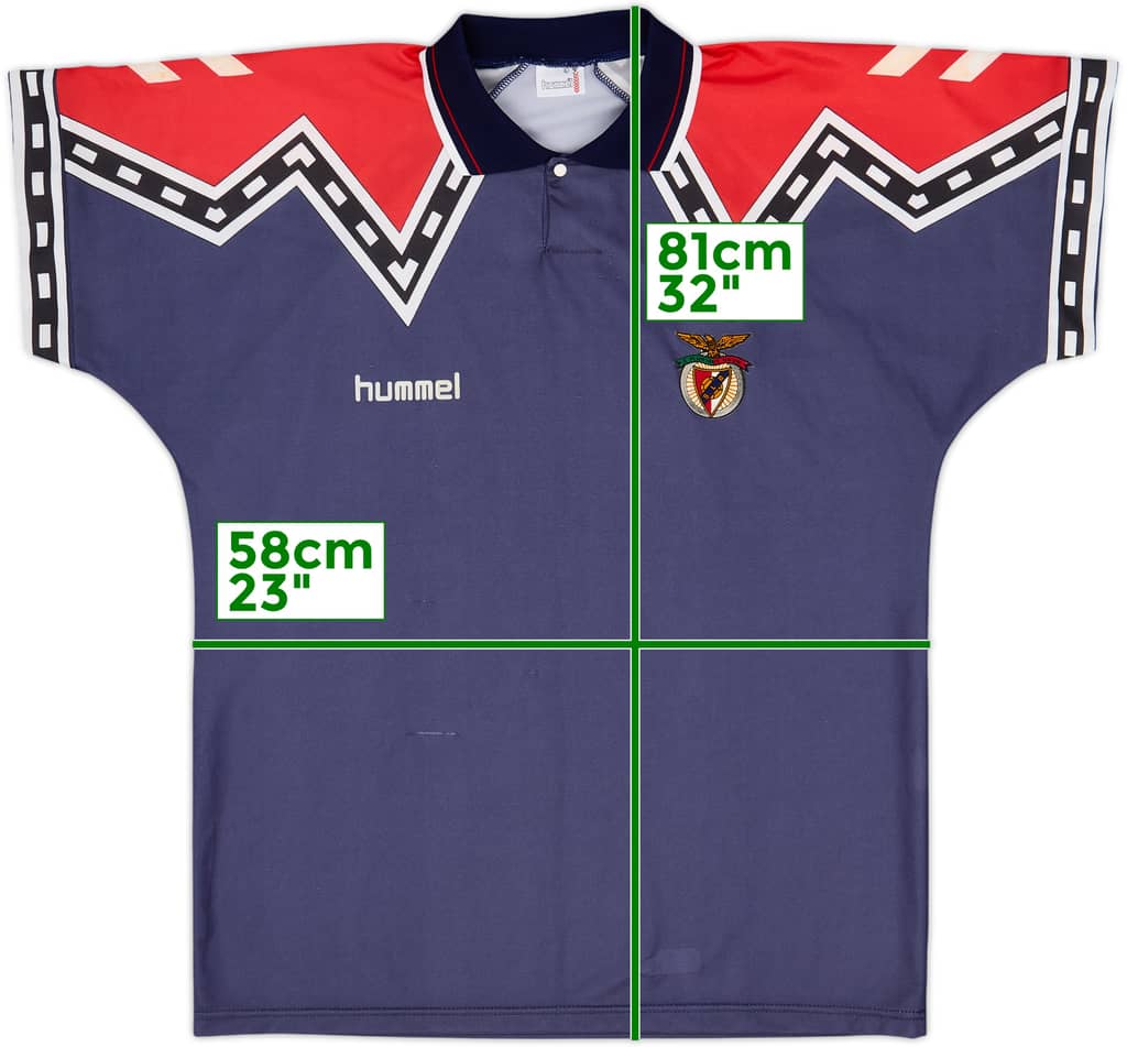 1991-92 Benfica Hummel Training Shirt - 8/10 - (L)