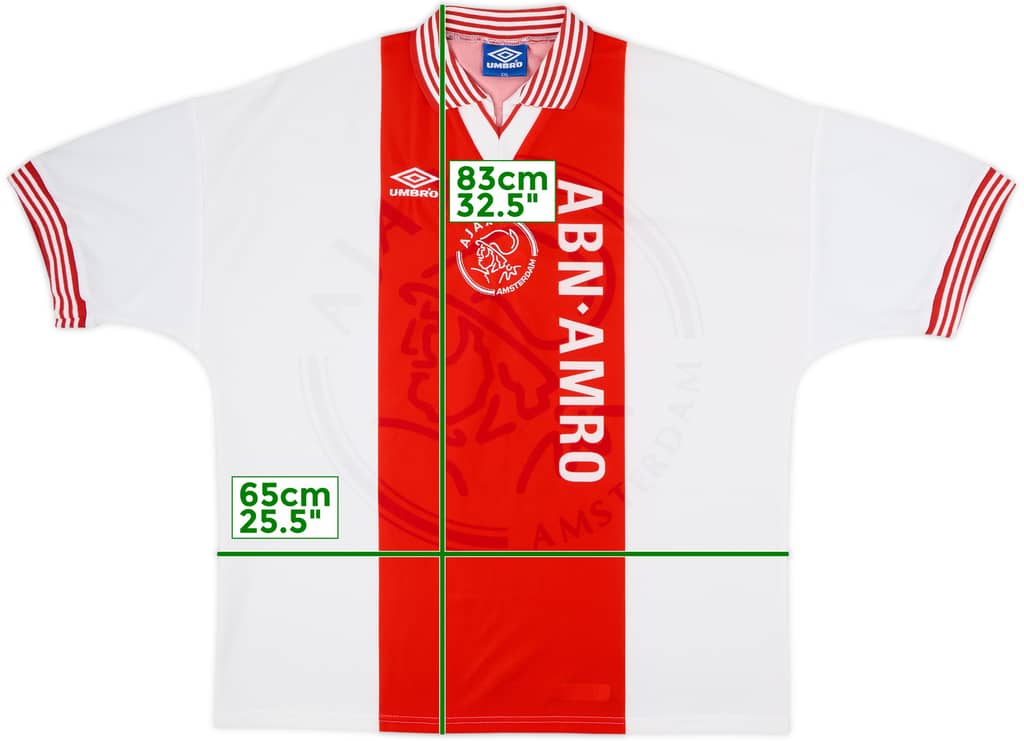Camiseta de local del Ajax 1995-96 - 10/10 - (XXL)