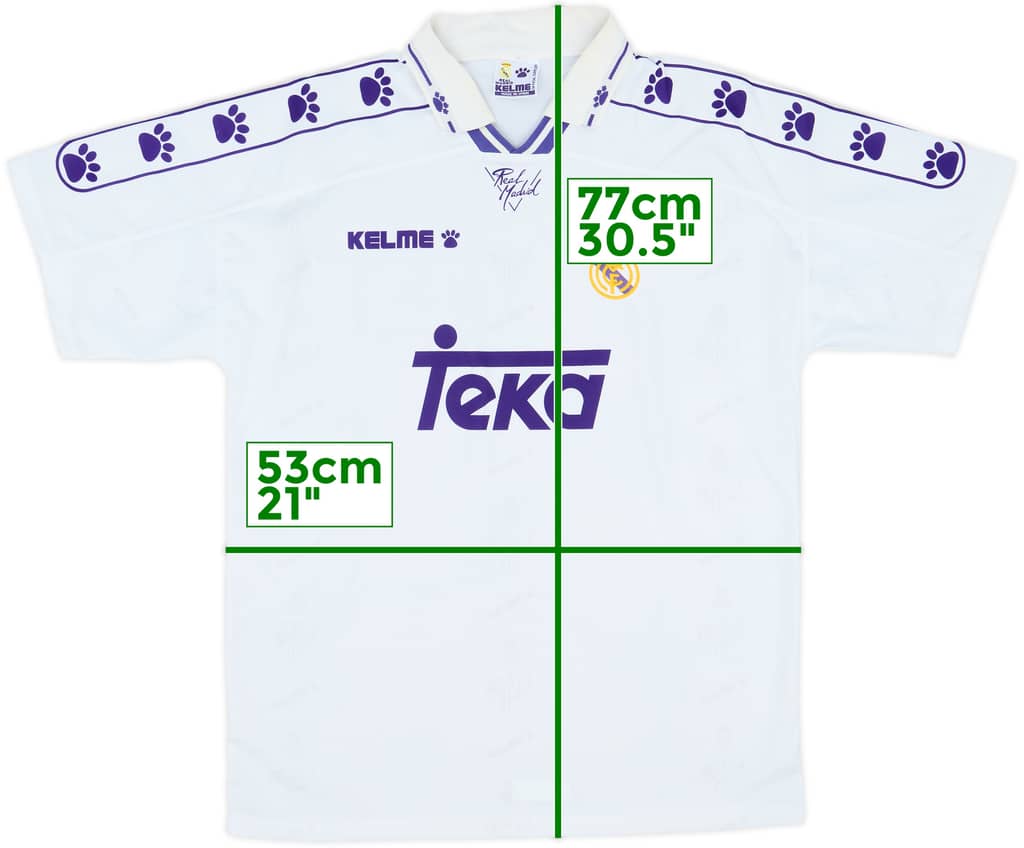 1994-96 Real Madrid Home Shirt - 8/10 - (L)