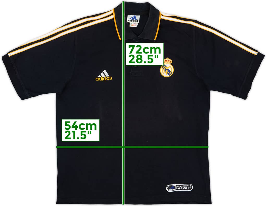 1999-00 Real Madrid adidas Polo Shirt - 8/10 - (M)