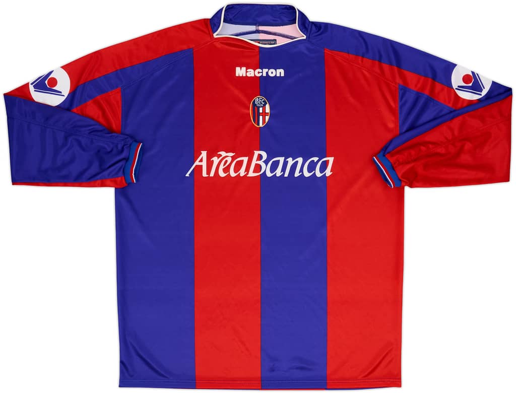 2003-04 Bologna Home L/S Shirt - 10/10 - (XL)