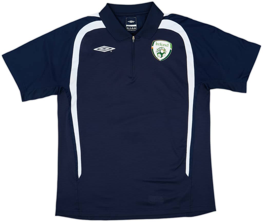 2002-03 Ireland Umbro 1/4 Zip Polo Shirt - 9/10 - (M)