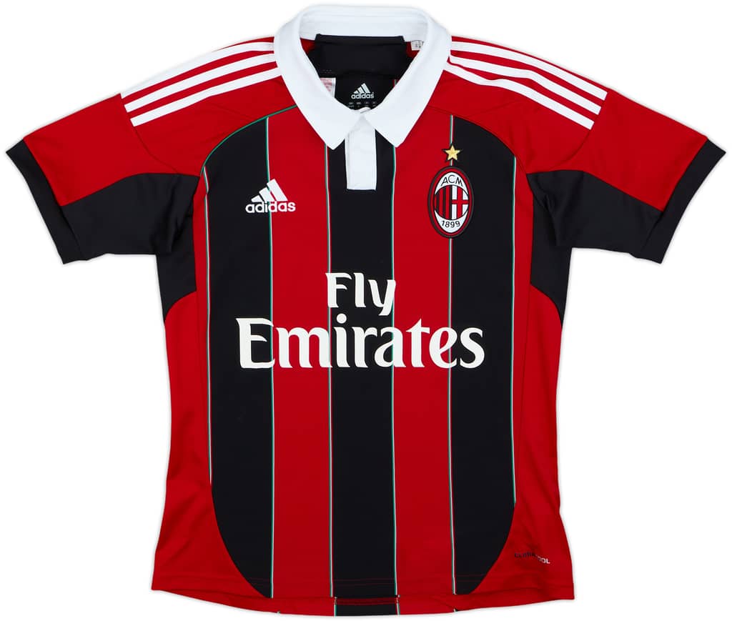2012-13 AC Milan Home Shirt - 8/10 - (L.Boys)