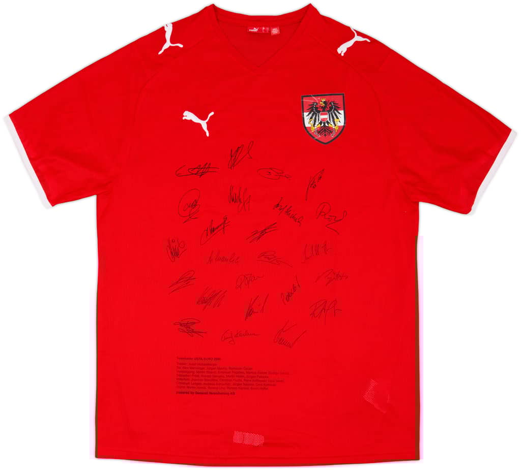 2008-09 Austria 'Signed' Home Shirt - 7/10 - (L)