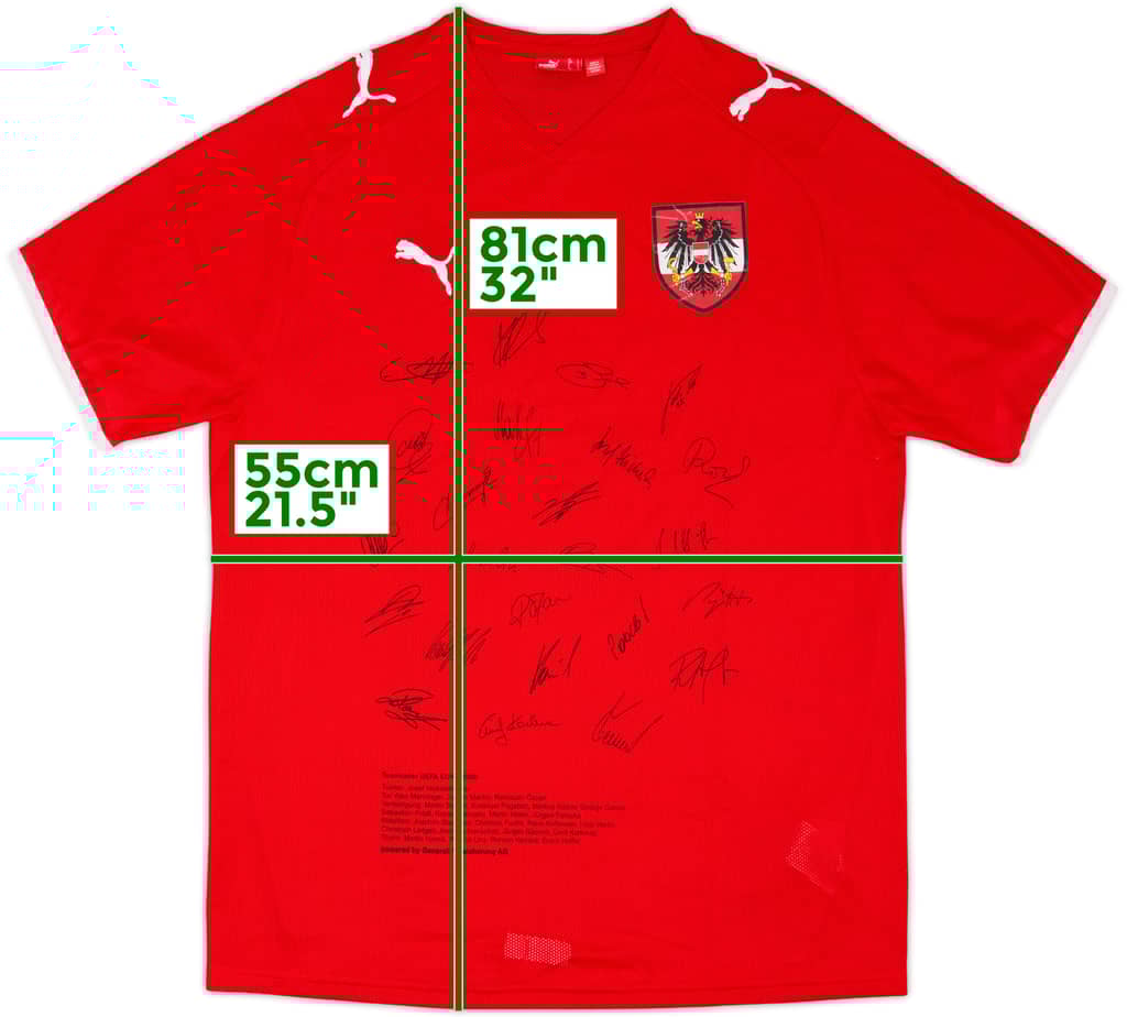 2008-09 Austria 'Signed' Home Shirt - 7/10 - (L)