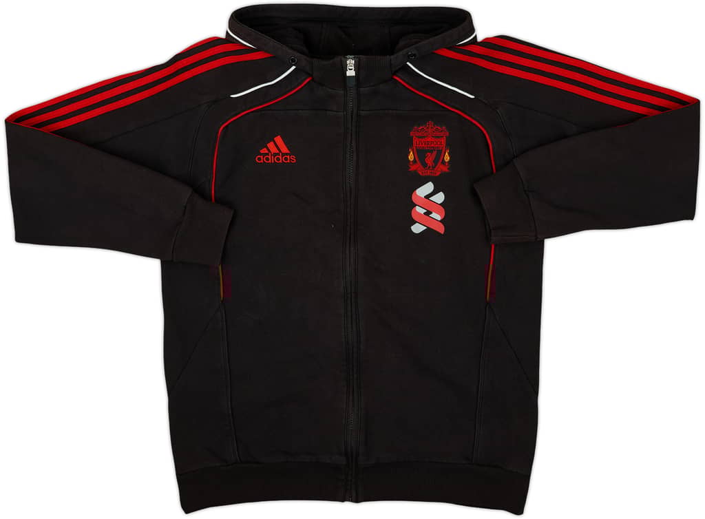 2010-11 Liverpool adidas Hooded Track Jacket - 5/10 - (L/XL)