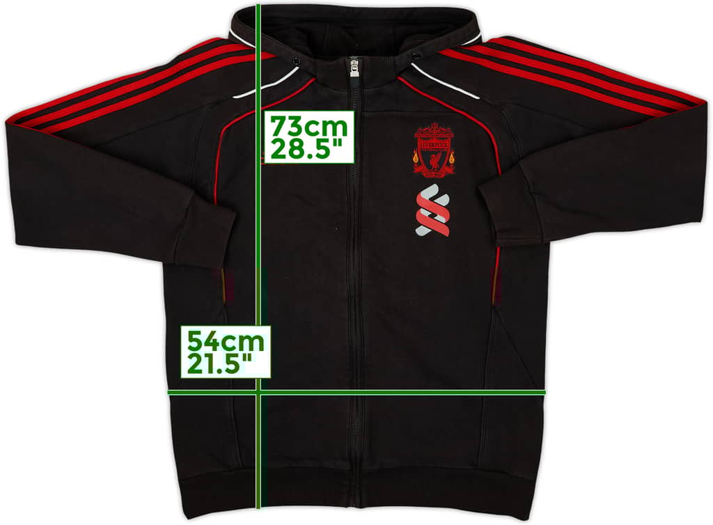 2010-11 Liverpool adidas Hooded Track Jacket - 5/10 - (L/XL)
