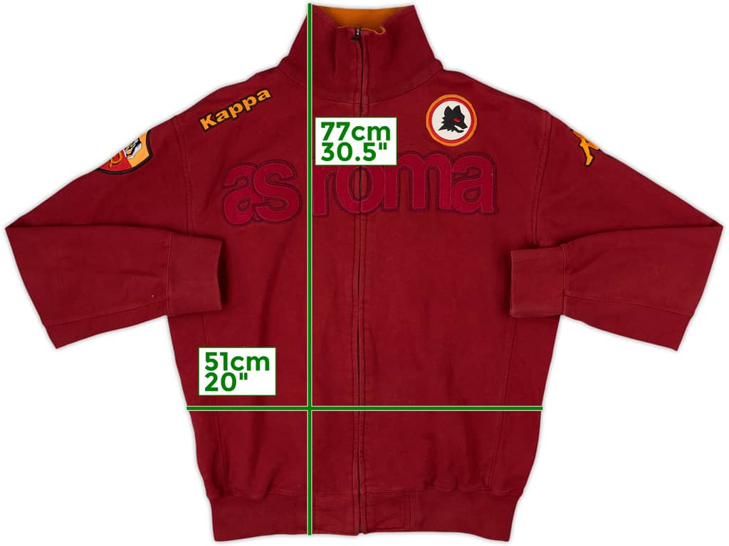 2010-11 Roma Kappa Chaqueta de Entrenamiento - 8/10 - (L)