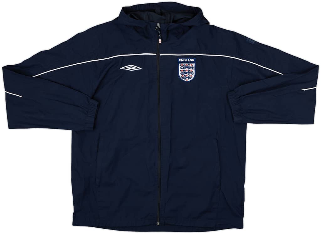 2000-02 England Umbro Hooded Track Jacket - 8/10 - (L)