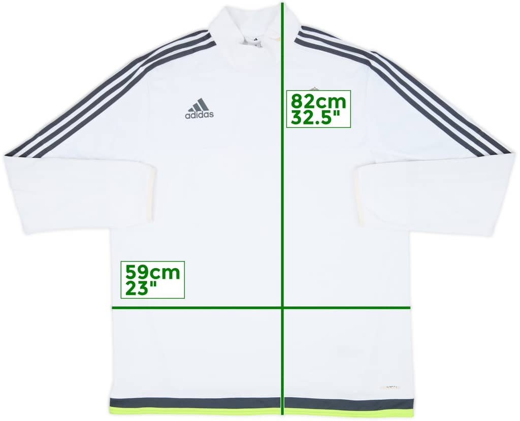 2015-16 Real Madrid adidas 1/4 Zip Drill Top - 7/10 - (XL)