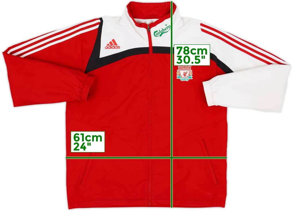2007-08 Liverpool adidas Track Jacket - 5/10 - (L/XL)