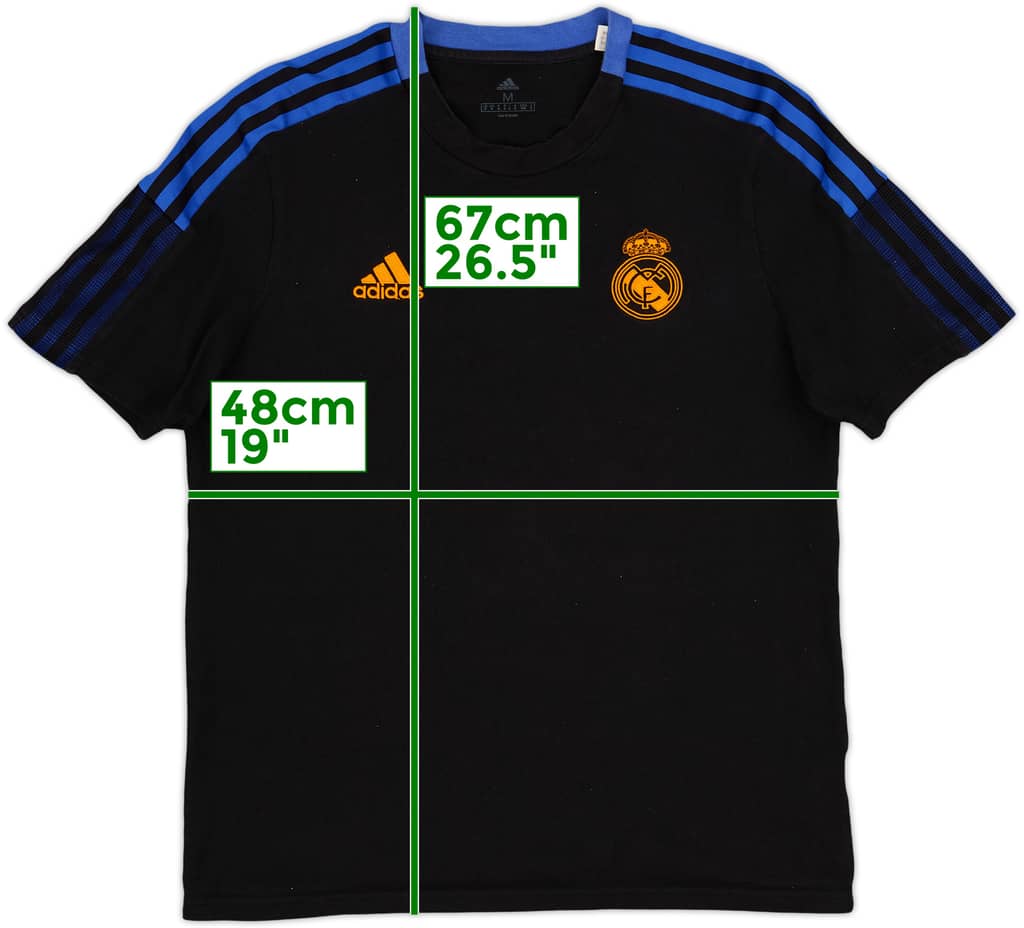 2021-22 Real Madrid adidas Cotton Tee - 9/10 - (M)