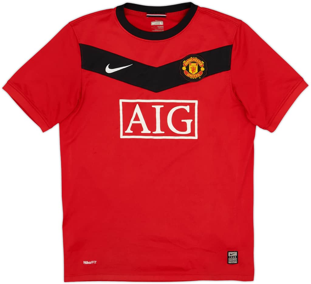 2009-10 Manchester United Home Shirt - 7/10 - (L.Boys)