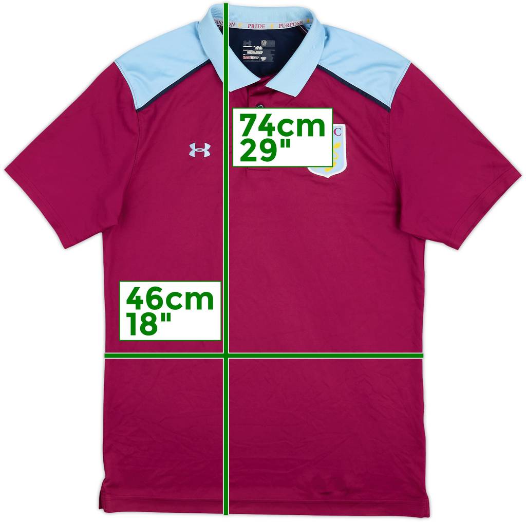 2016-17 Aston Villa Under Armour Polo Shirt - 9/10 - (M)