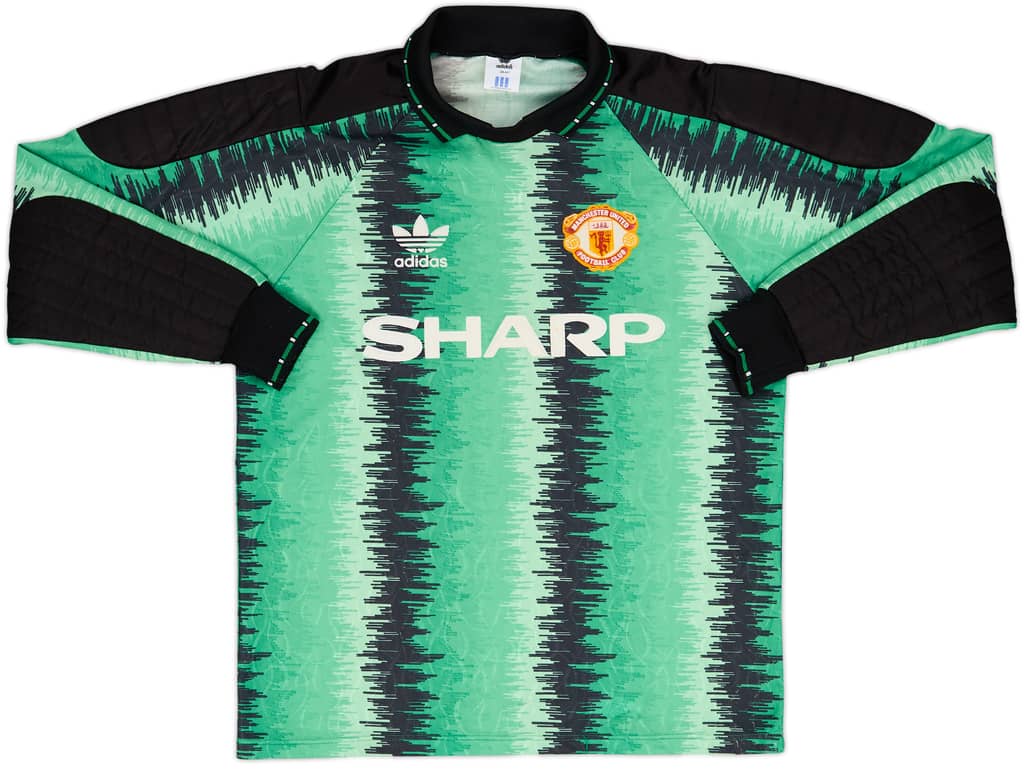 1990-92 Manchester United GK Shirt - 7/10 - (M)