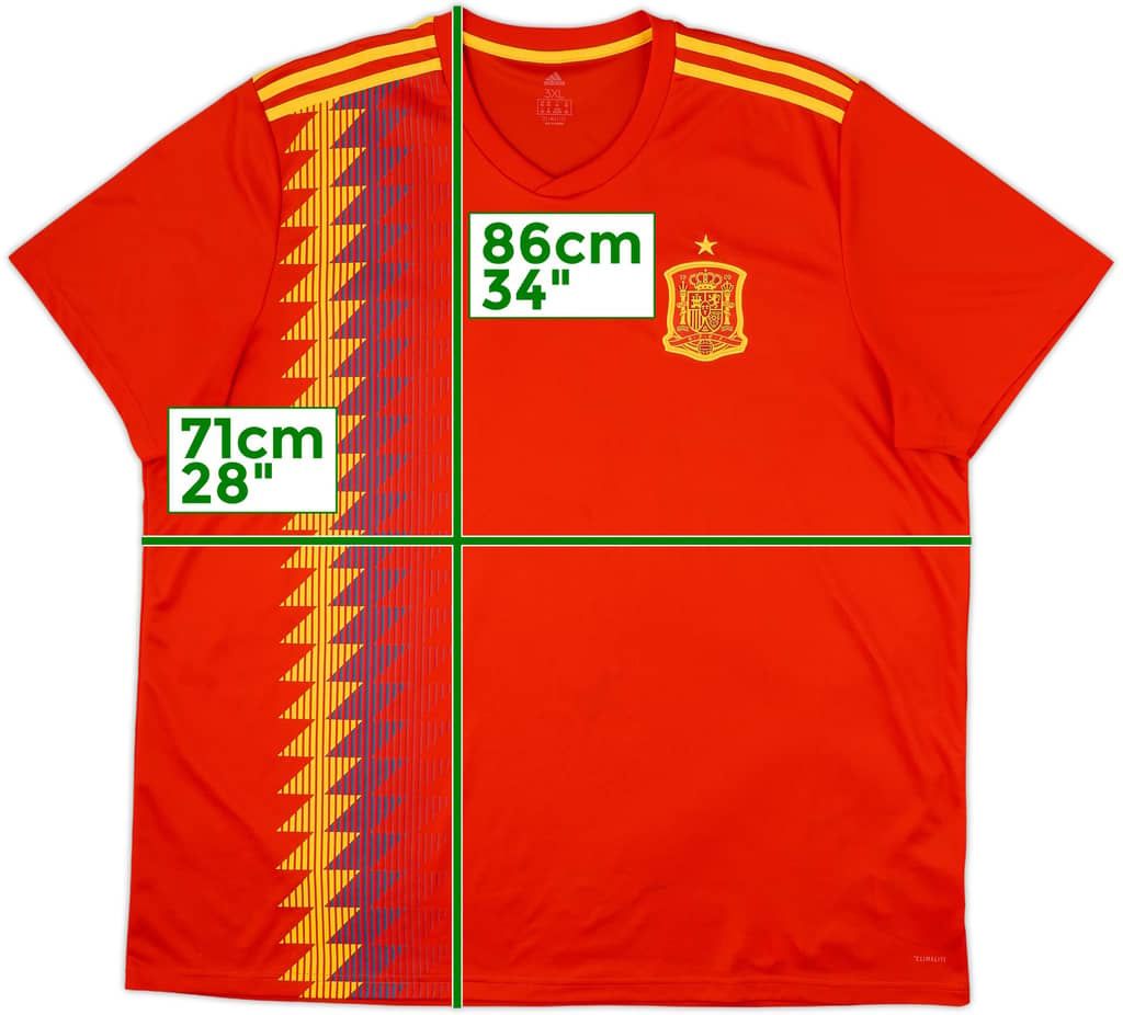 Camiseta de local de España 2018-19 - 8/10 - (3XL)
