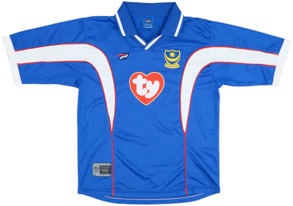2002-03 Portsmouth Home Shirt - 8/10 - (S)