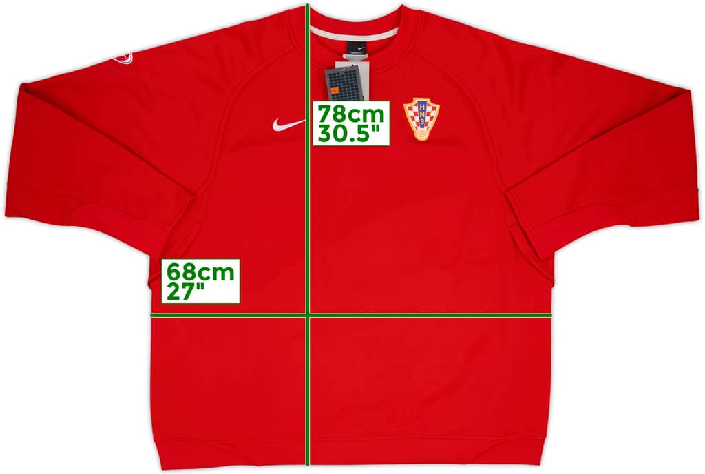 2006-07 Croatia Nike Sweat Top (XXL)