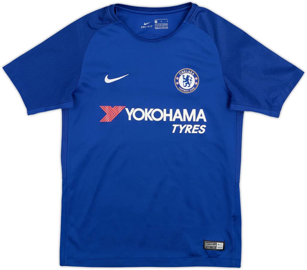 2017-18 Chelsea Home Shirt - 8/10 - (M.Boys)