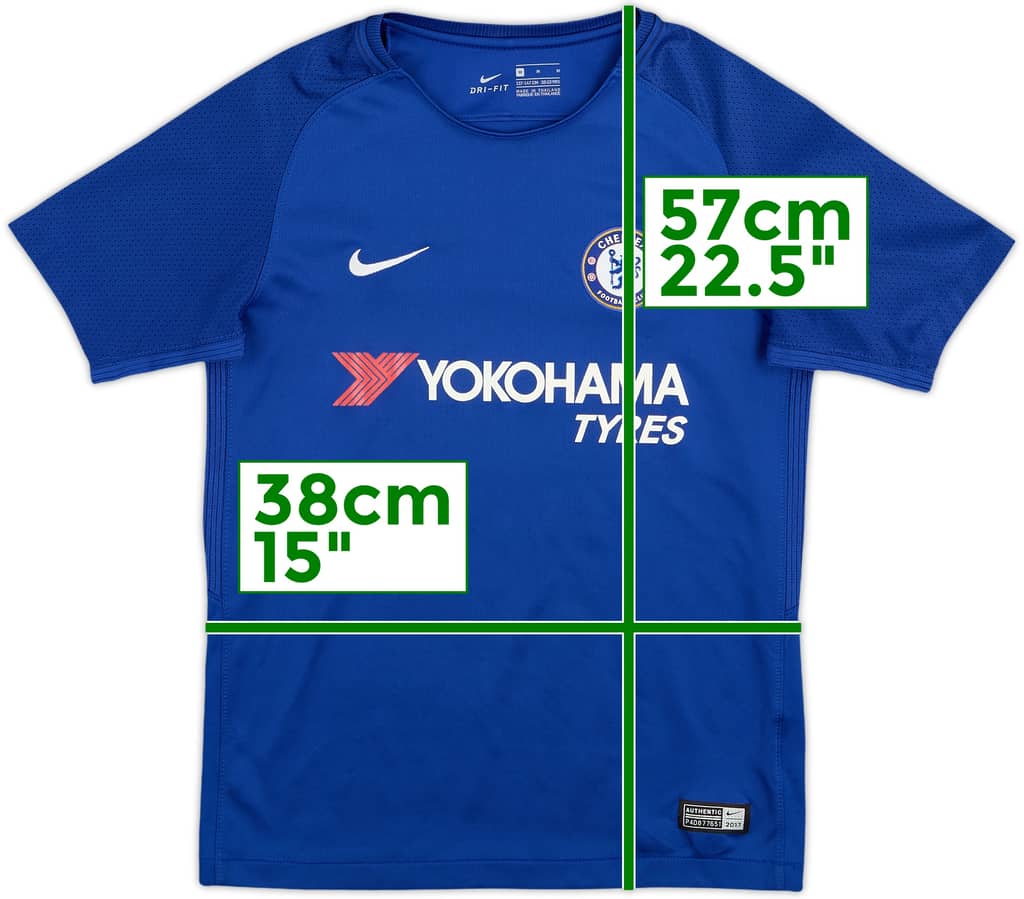 2017-18 Chelsea Home Shirt - 8/10 - (M.Boys)