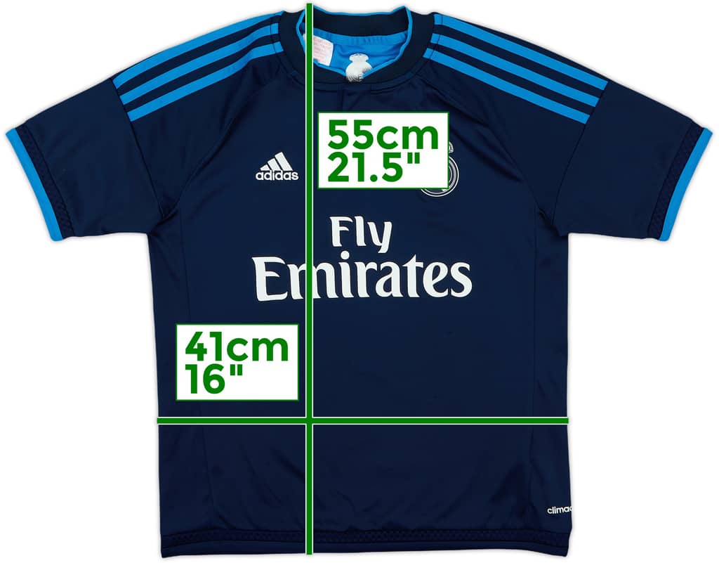 2015-16 Real Madrid Third Shirt - 9/10 - (M.Boys)