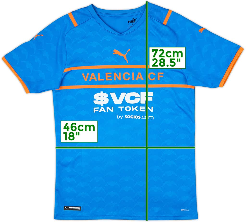 2021-22 Valencia Third Shirt - 10/10 - (S)