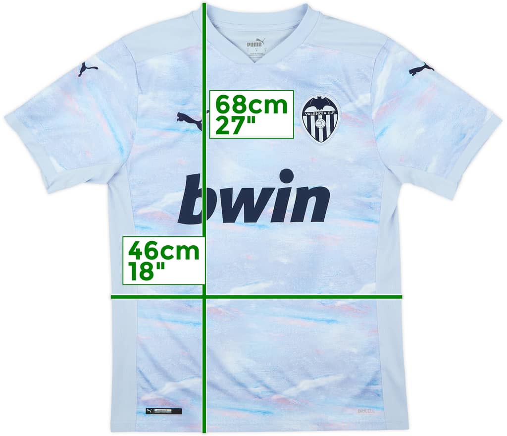 Camiseta de la tercera equipación del Valencia 2020-21 - 8/10 - (S)
