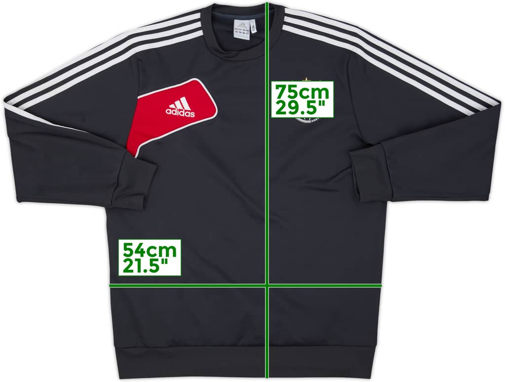 2012-13 Ajax adidas Sweat Top - 8/10 - (L/XL)