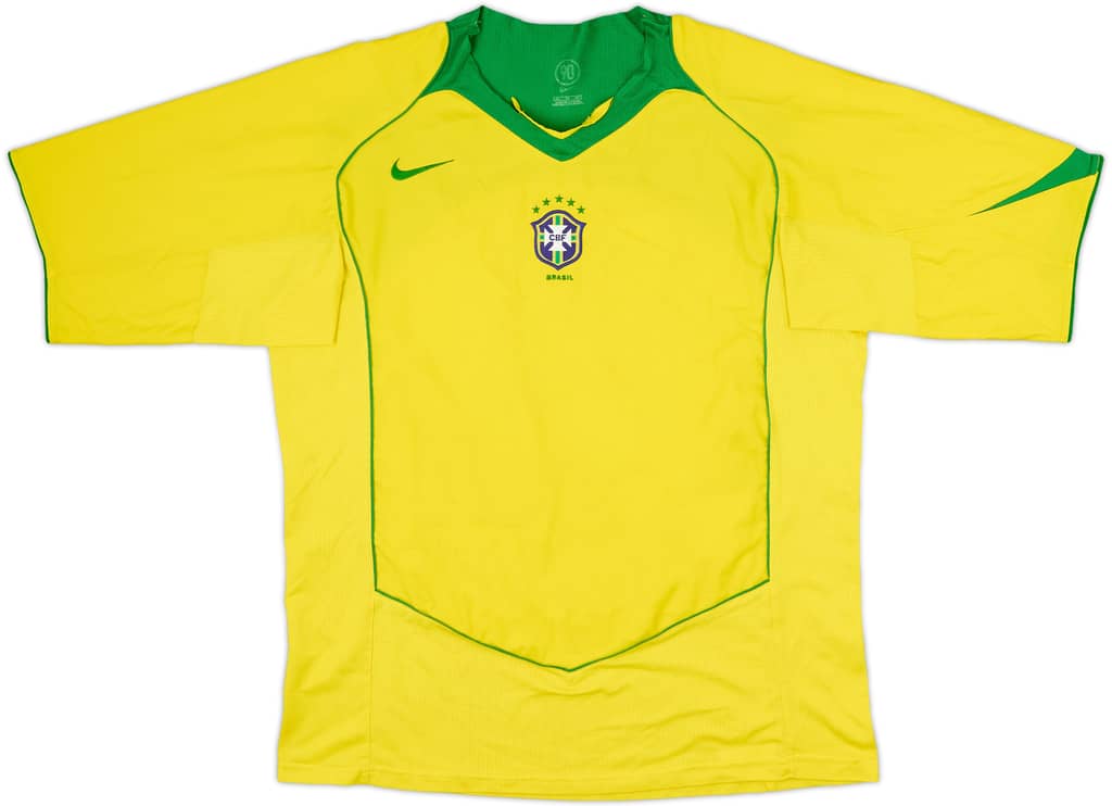 2004-06 Brazil Home Shirt - 5/10 - (XL)