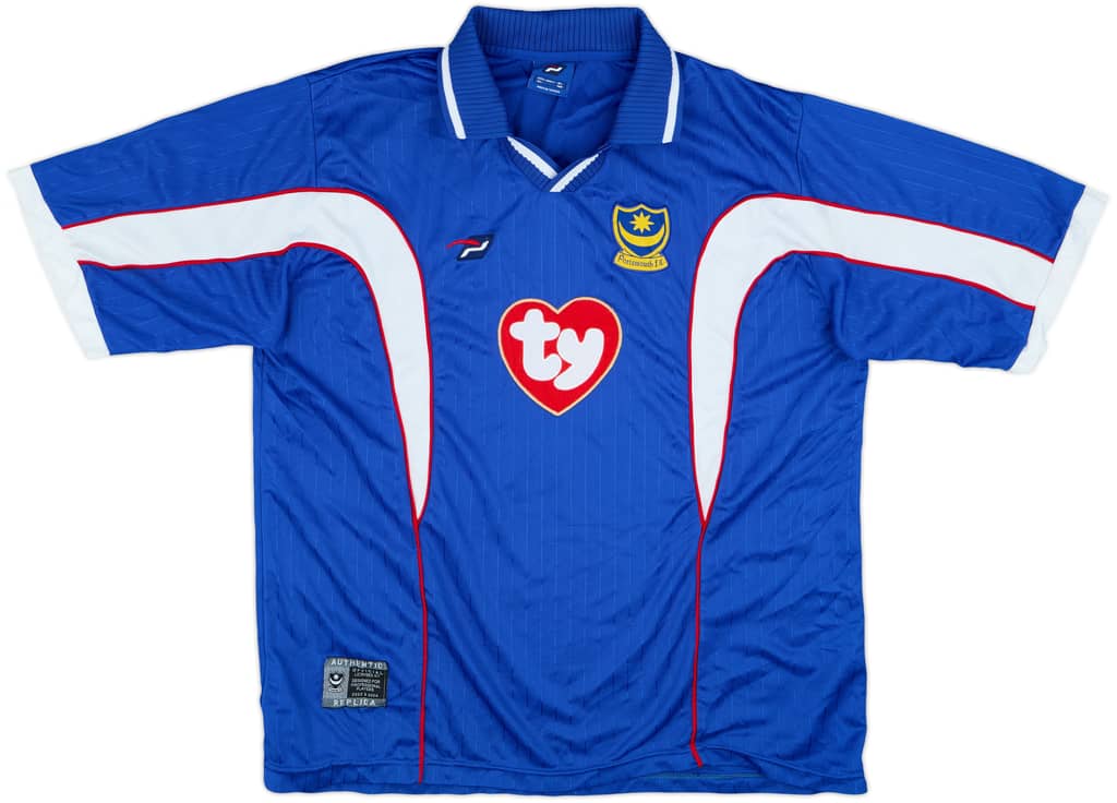 2002-03 Portsmouth Home Shirt - 8/10 - (XL)