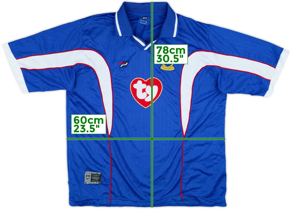 2002-03 Portsmouth Home Shirt - 8/10 - (XL)