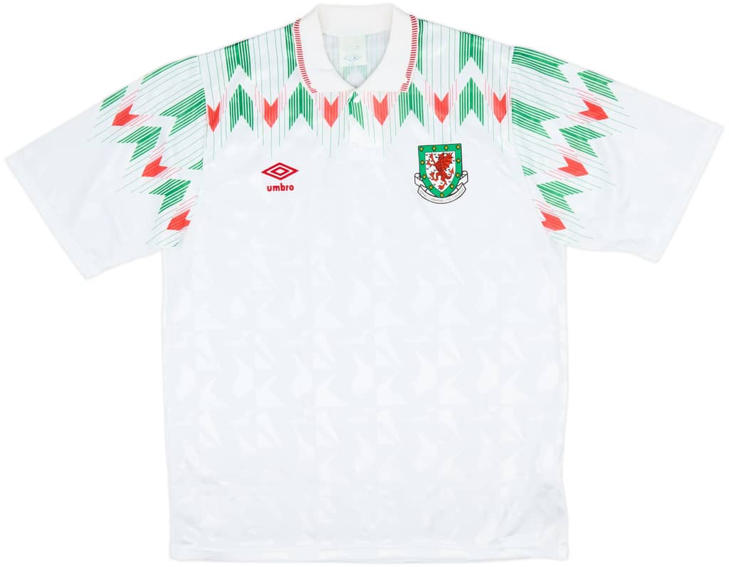 1990-92 Wales Away Shirt - 10/10 - (L)