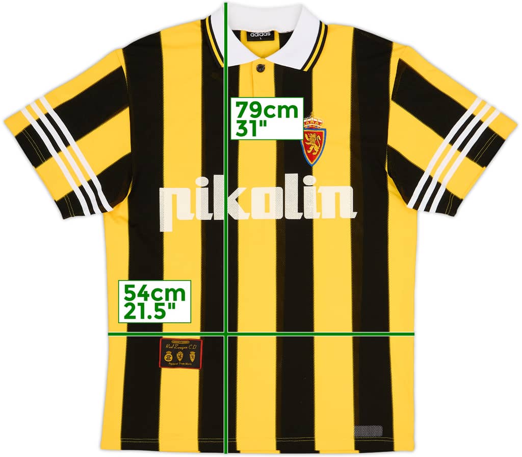 1996-97 Real Zaragoza Away Shirt - 8/10 - (L)