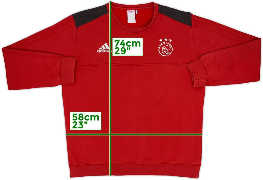 2017-18 Ajax adidas Sweat Top - 5/10 - (XL)