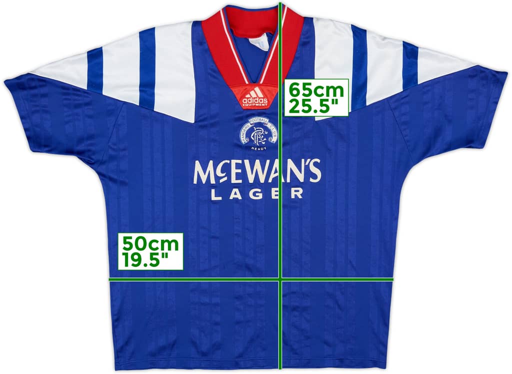 1992-94 Rangers Home Shirt - 6/10 - (M)