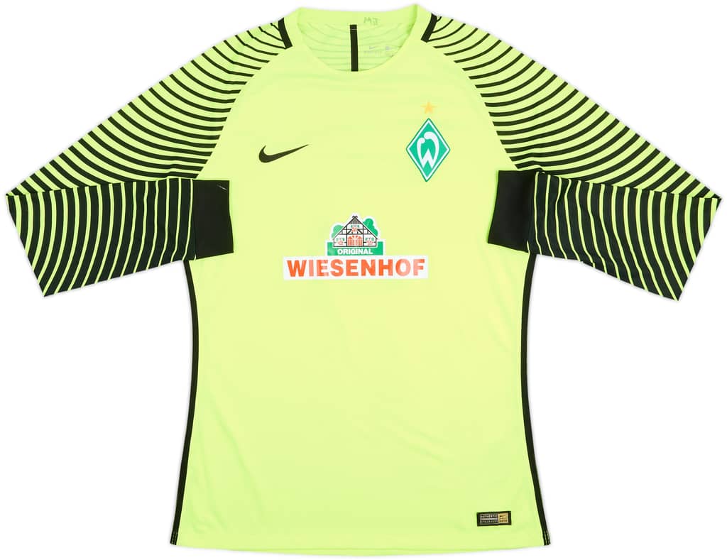 2017-18 Werder Bremen Player Issue GK Shirt - 7/10 - (L)