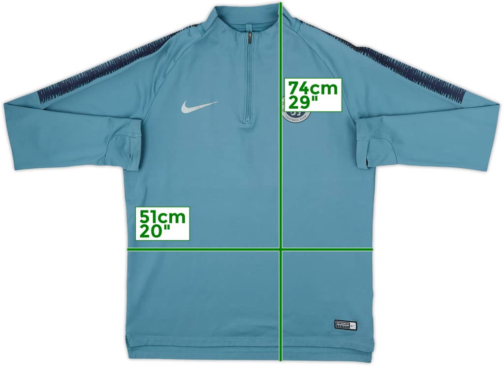 2018-19 Chelsea Nike 1/4 Zip Drill Top - 6/10 - (M)