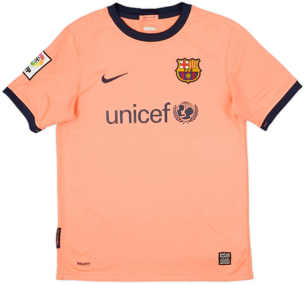 2009-10 Barcelona Away Shirt - 8/10 - (L.Boys)
