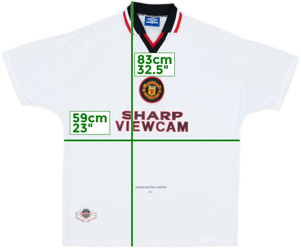 1996-97 Manchester United Away Shirt - 5/10 - (XL)