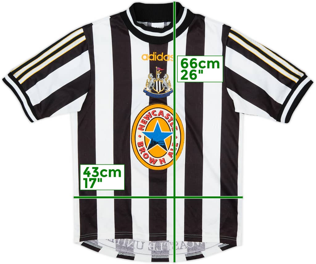 1997-99 Newcastle Home Shirt - 8/10 - (Y)