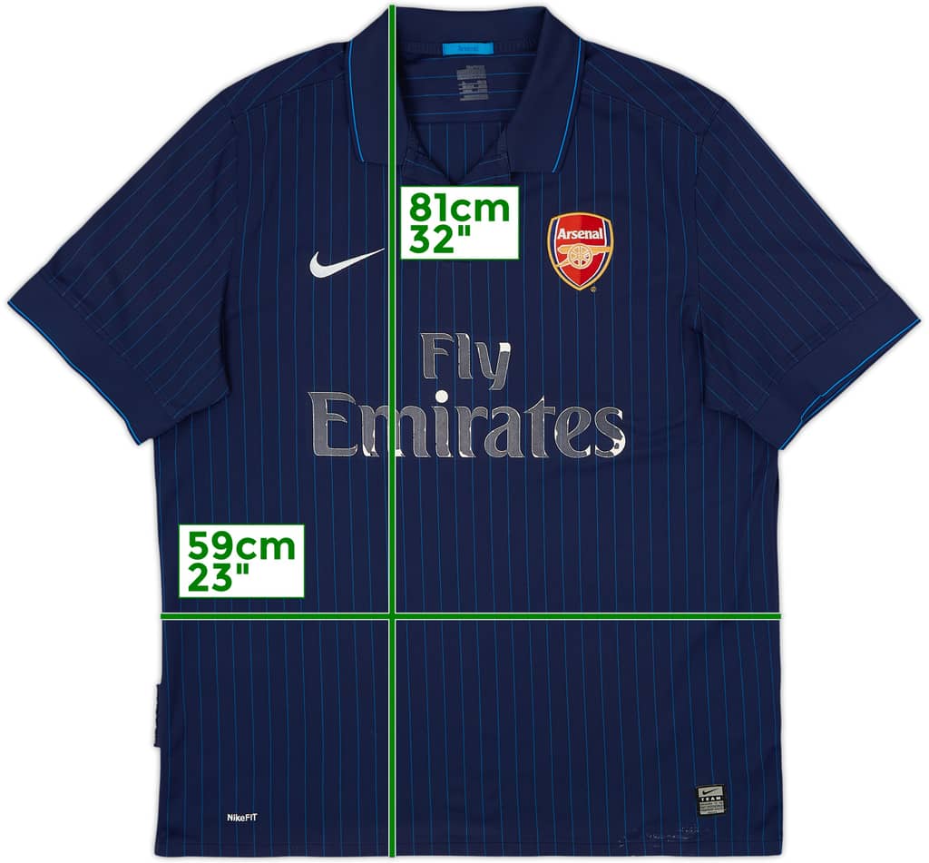 2009-10 Arsenal Away Shirt - 4/10 - (XL)