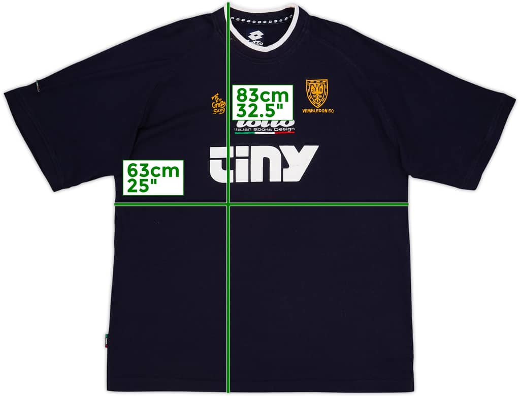1999-00 Wimbledon Lotto Cotton Tee - 8/10 - (XXL)