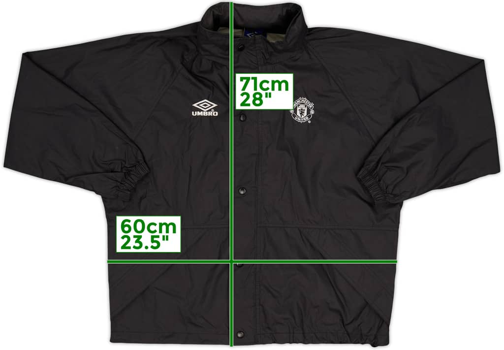 2000-01 Manchester United Umbro Hooded Rain Jacket - 8/10 - (Y)