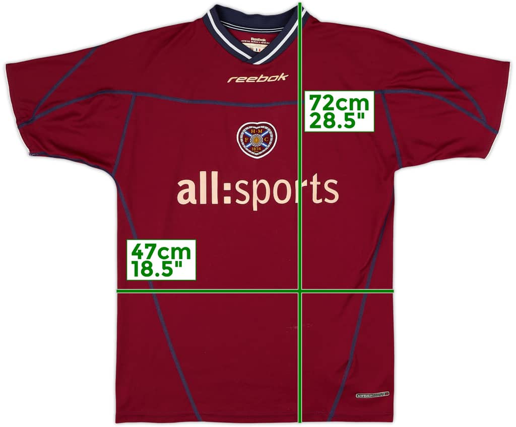 2002-04 Hearts Home Shirt - 7/10 - (S)